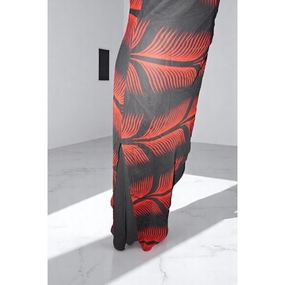 Vintage SaLLY USA Palm Leaf Slip Dress – Size Large – Made in USA - Picture 5 of 16